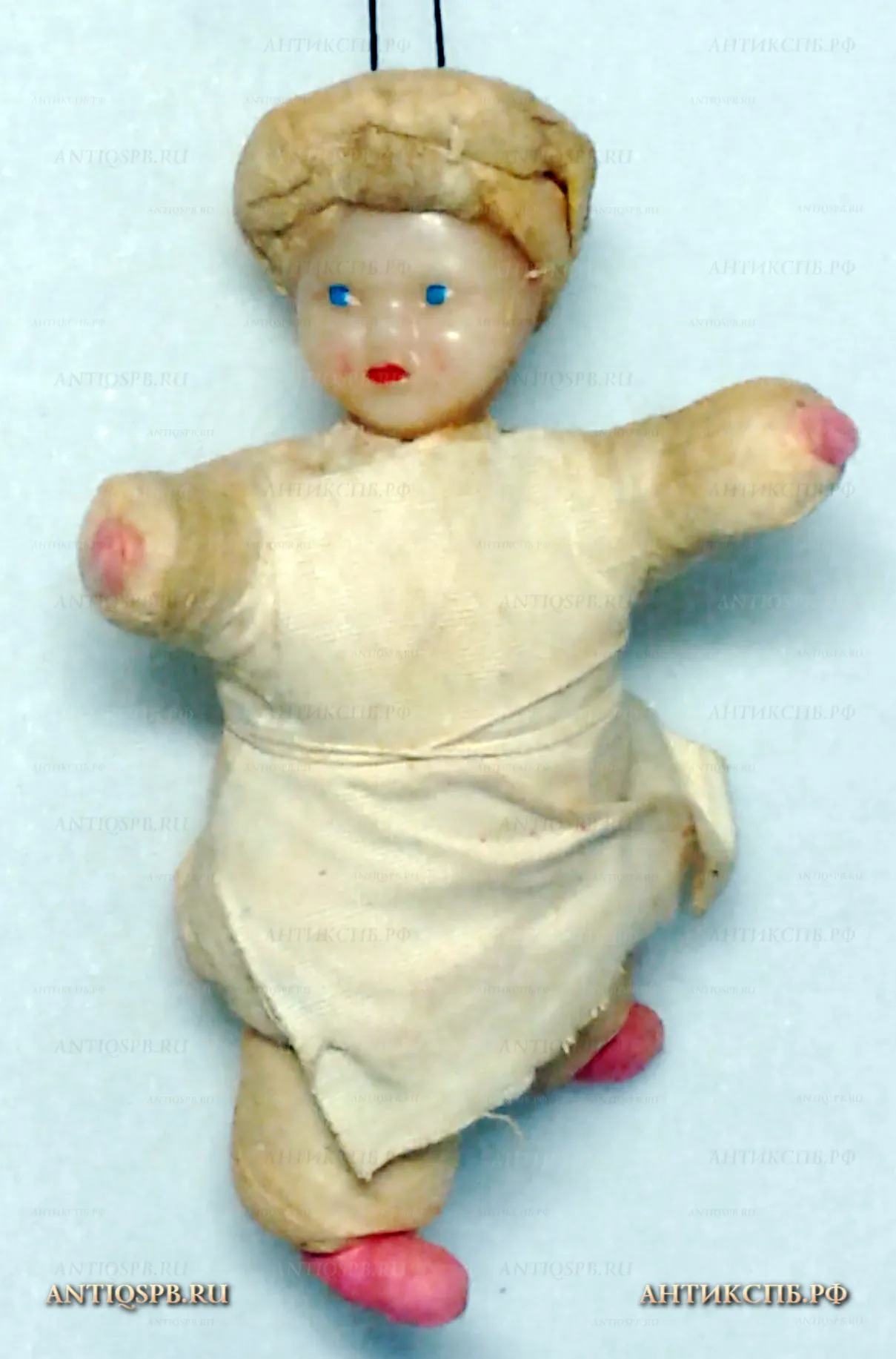 Ёлочная игрушка ватная "Повар". СССР. Сер. ХХ века. №21380.5